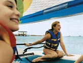 Friends sailing in the Caribbean