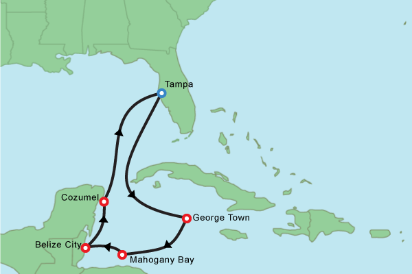 7 night western caribbean cruise from tampa